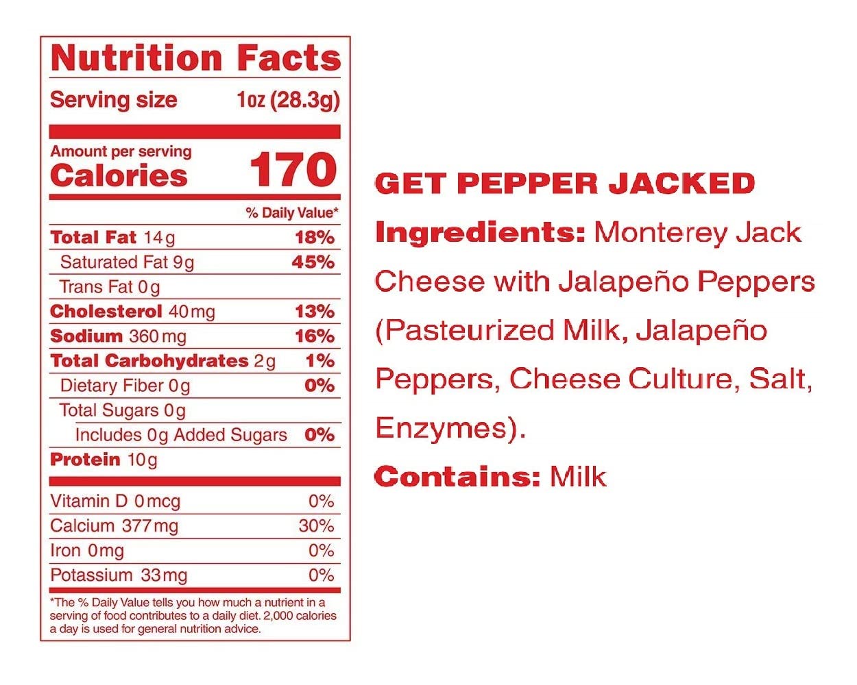 Moon Cheese Bites, Get Pepper Jacked, 1-Ounce 12-Pack, 100% Real Cheese Snack, Protein, Keto, After-School Or Lunch Snack