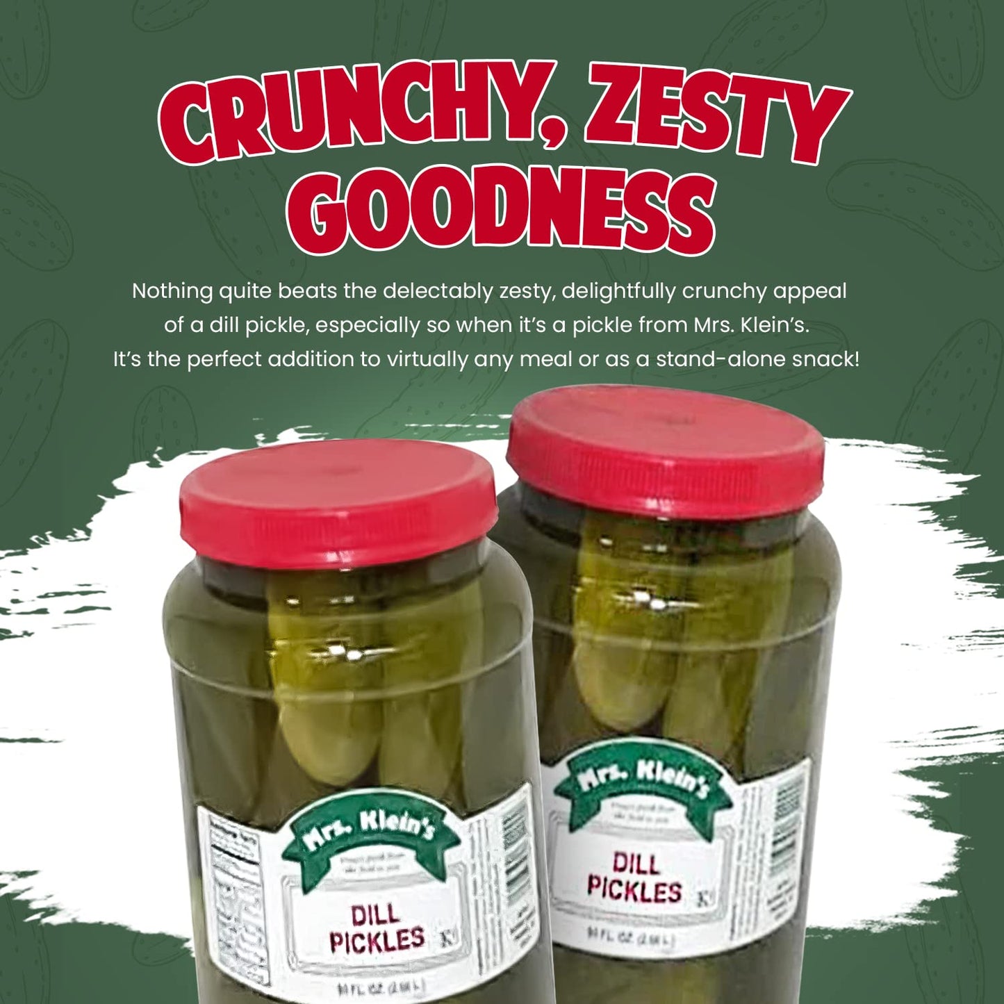 Mrs Kleins-Whole Dill Pickles-90 Oz