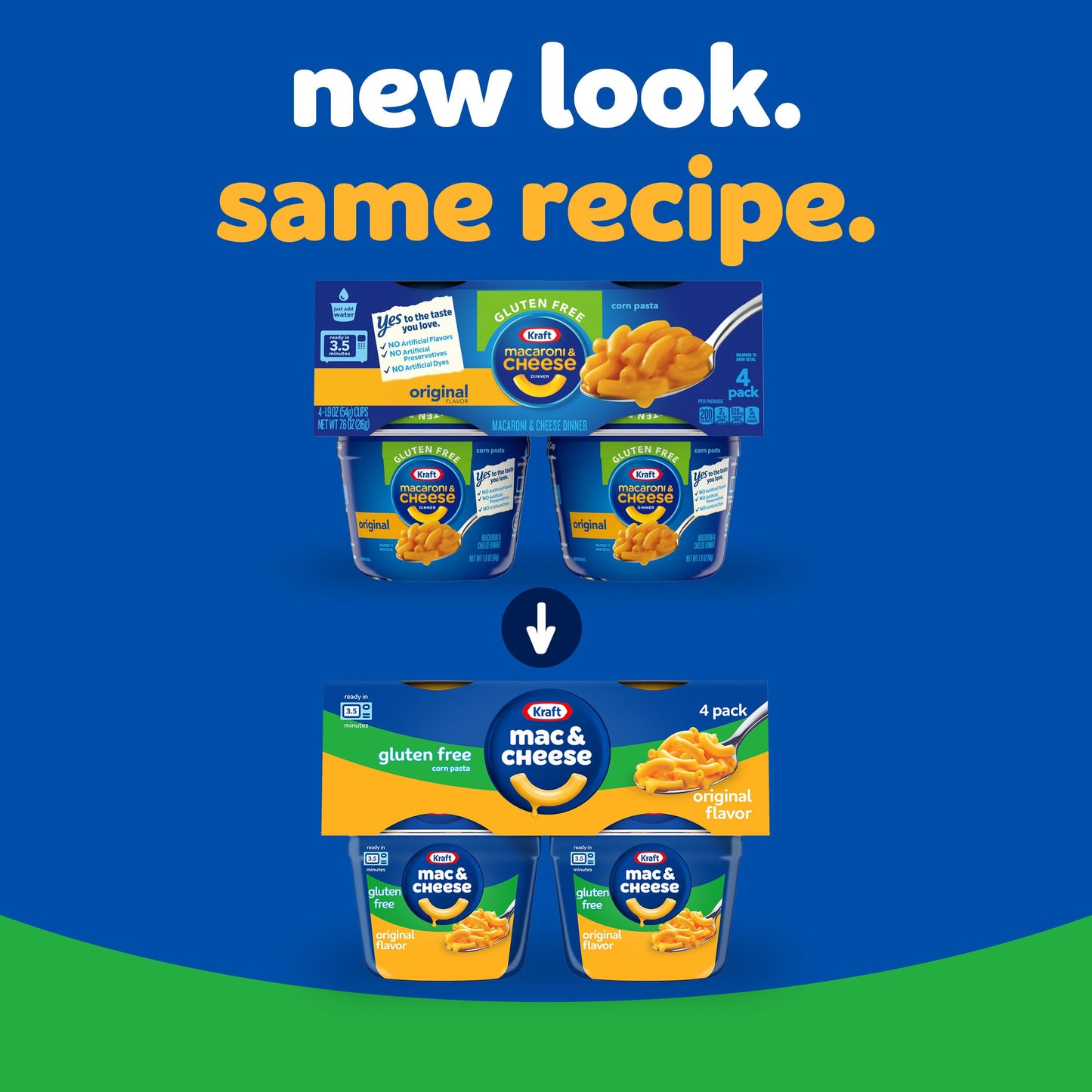 Kraft Mac & Cheese Gluten Free Original Dinner, 4 Pack of 1.9 oz Cups - Quick & Easy Meal Solution for All Ages