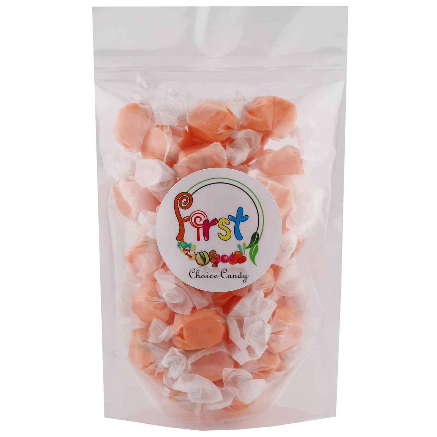 Firstchoicecandy All Flavor Saltwater Taffy (Peach, 1 Pound)
