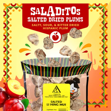 Dried Salted Red Plums - Saladitos Con Sal - 2.5 Ounce