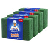 Mr.Siga Heavy Duty Scouring Pads, Household Scrubber For Kitchen, Sink, Dish, 24-Pack, 3.9 X 5.9 Inch (10 X 15 Cm), Green