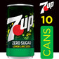 7UP Diet Lemon Lime Soda, Zero Calories, Caffeine Free, 7.5 Fl Oz Mini Cans, Pack of 6