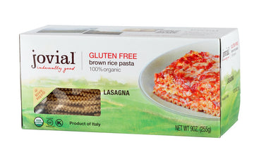 Jovial Organic Gluten Free Brown Rice Pasta, Lasagna, 9 Ounce