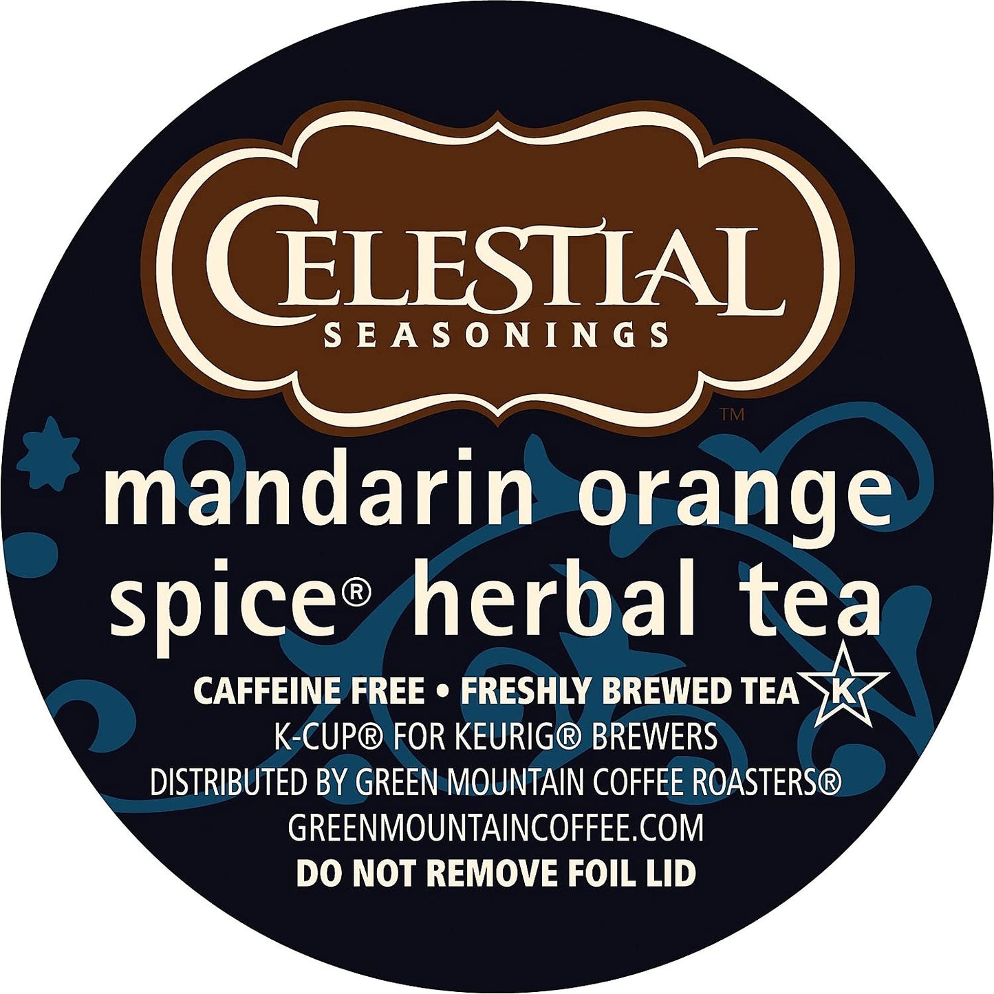 Celestial Seasonings Mandarin Orange Spice Herbal Tea K-Cup Pods, 96 Count, Model 5000203068