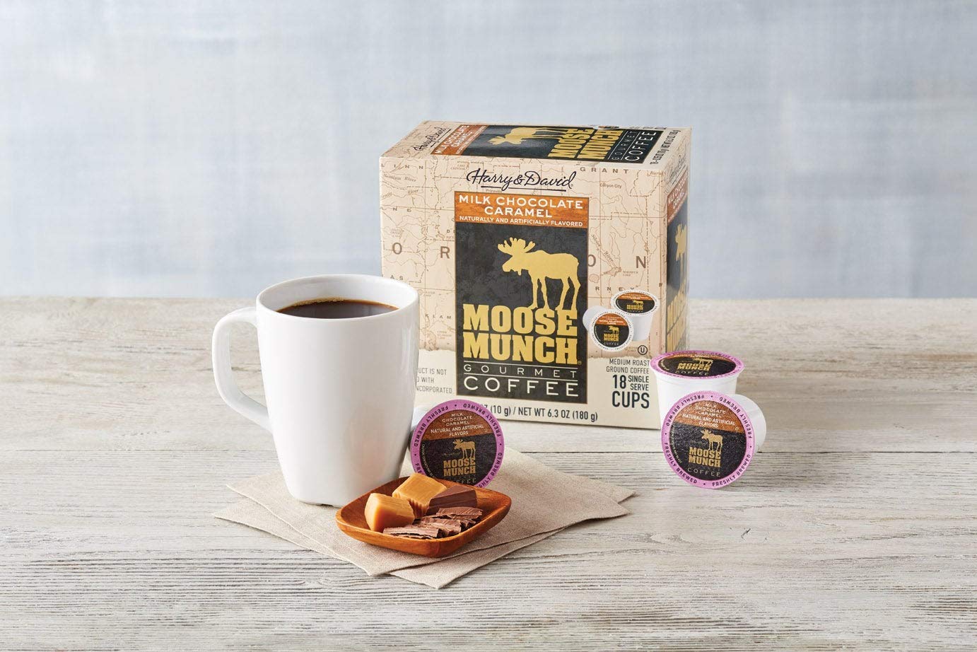 Harry & David Moose Munch Coffee Single Serve Cups 36 Count for Keurig K-Cup malt-inspired