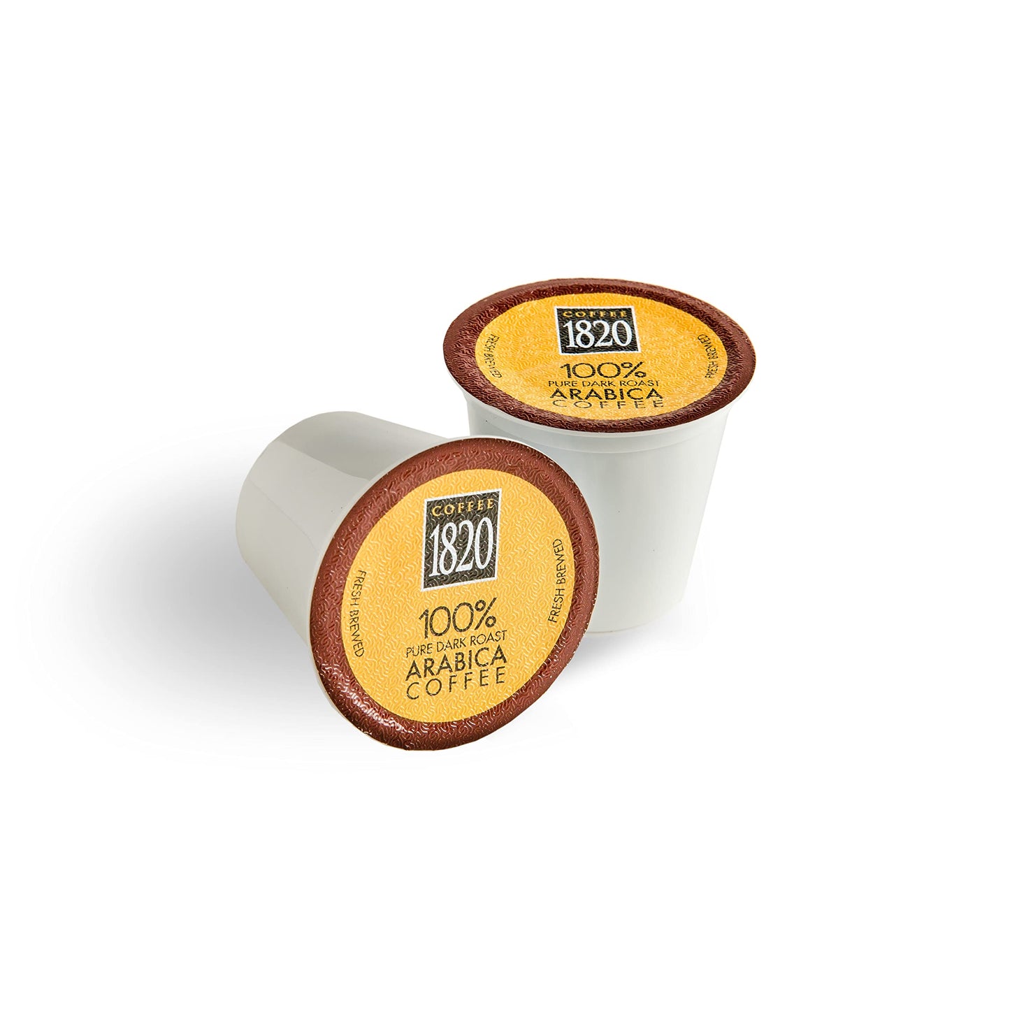 Caf   1820 Classic Ground Coffee Cups, Premium Costa Rican Dark Roast, 100% Arabica, Compatible With Keurig Machines, 48 Pods
