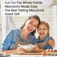 W4W Macalicious Macaron Baking Mix Kit, Includes Dry Ingredients & Tools, 17 Ounce