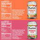 Humm Sparkling Water Variety Pack, Peach & Raspberry Lime Seltzer, Zero Sugar, Zero Calorie, Whole30 Approved Probiotic Drink, 2