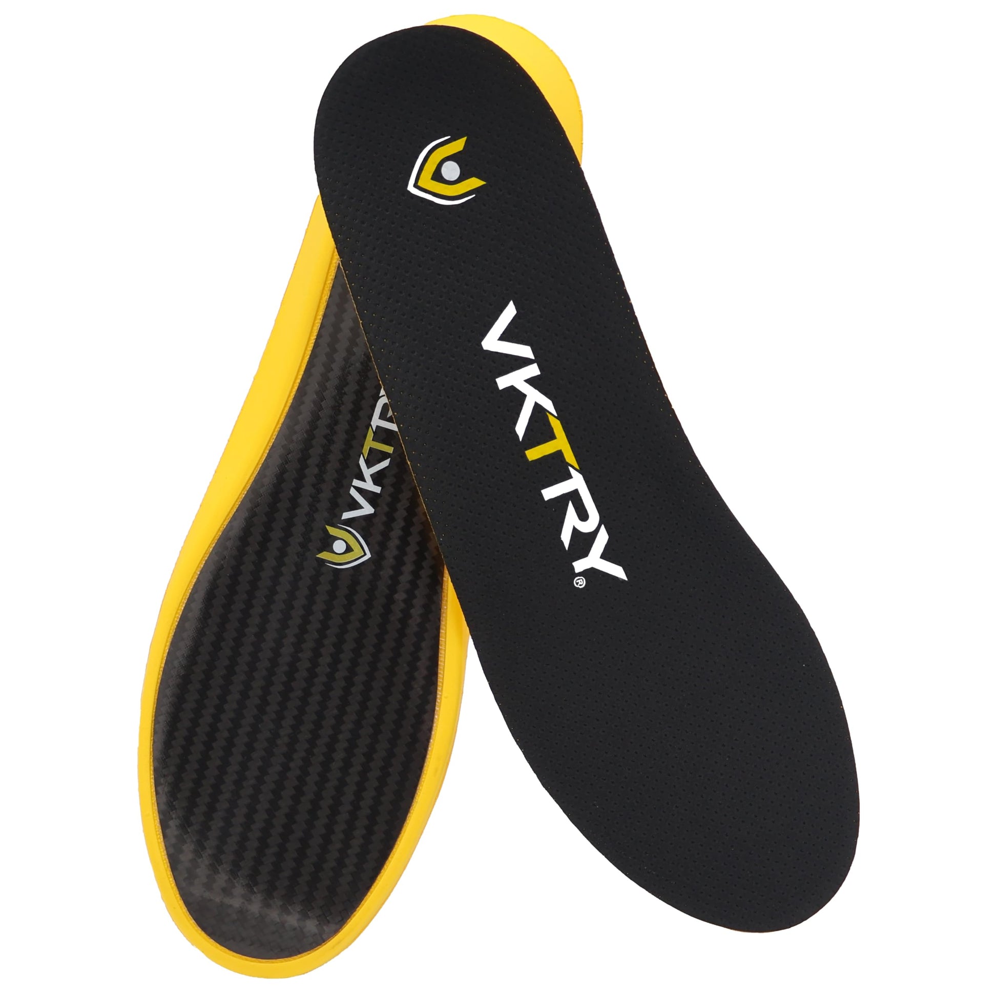 Vktry Performance Insoles - Gold Vks - Carbon Fiber Shock Absorbing Sport Shoe Insoles For Pro Running, Basketball, Athletics - 