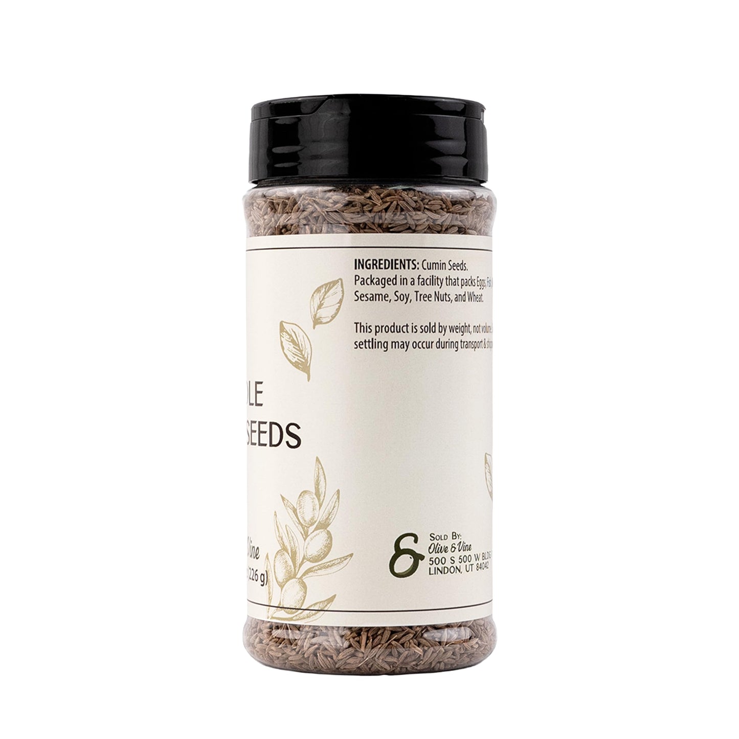 Olive & Vine Whole Cumin Seeds, Earthy Flavor for Curries & Stews, 8 Ounce