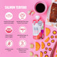 Serenity Kids + Months Baby Food Puree - Salmon Teriyaki Pouch, 3.5 Oz, Pack Of 6-5G Protein Dv Wild-Caught Salmon Snacks - Nutrient-Packed Organic Baby Food Pouches - No Sugar Added Toddler Snack