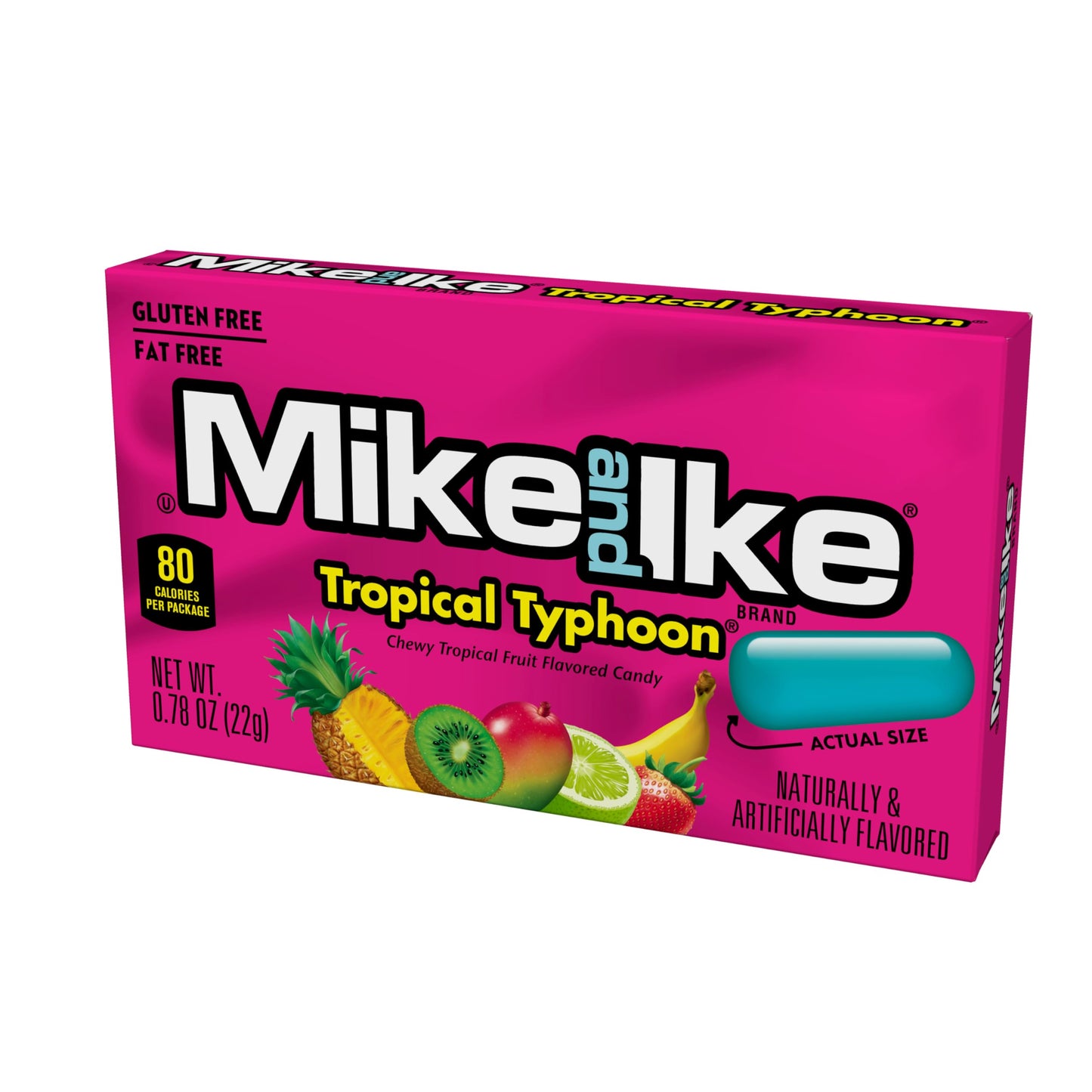Mike And Ike Tropical Typhoon Candy, 0.78 Ounce Box (Pack Of 24), Chewy Candy, Vending Machine Candy