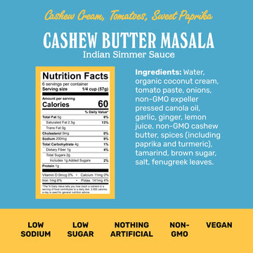 Brooklyn Delhi Golden Coconut Curry - Indian Simmer Sauce with Turmeric  Ginger  Lemon  & Coriander - 12 Ounces - Mild Enough for a kid  Flavorful Enough for a Foodie - Vegan - No Artificial Additives (1 Pack  Butter Chicken)