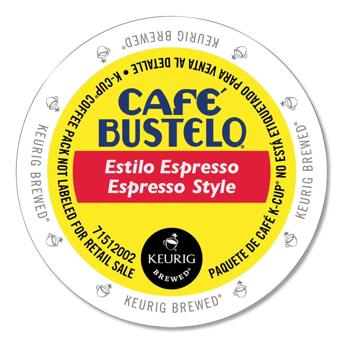 Cafe Bustelo Espresso Style K-Cup Pods for Keurig, 96 Count, Pack of 1