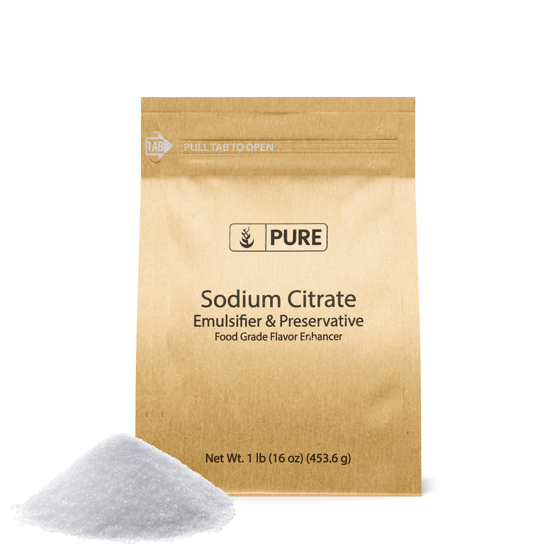 PURE ORIGINAL INGREDIENTS Sodium Citrate Emulsifier & Flavor Enhancer, 16 Ounce