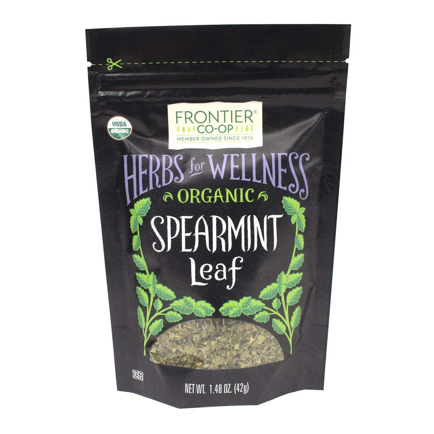 Frontier Co-op Organic Cut and Sifted Spearmint Leaf, 1.48 oz