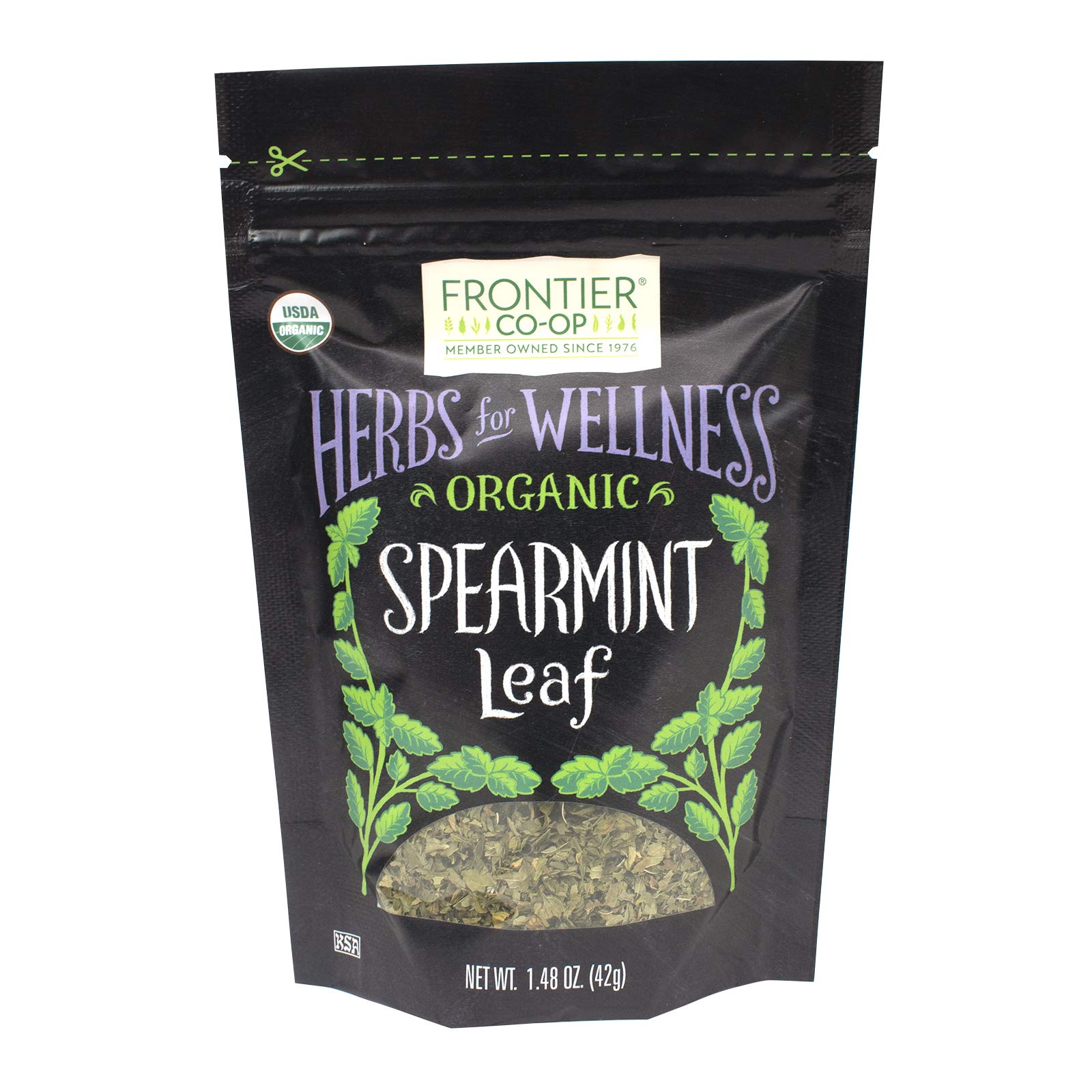Frontier Co-op Organic Cut and Sifted Spearmint Leaf, 1.48 oz