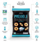 Dream Pretzels Pressels Baked Pretzel Chips, Sea Salt Seasoned, Mini Thin Crisps, Gourmet Snack Bites, Vegan, Low Sodium, Pack o