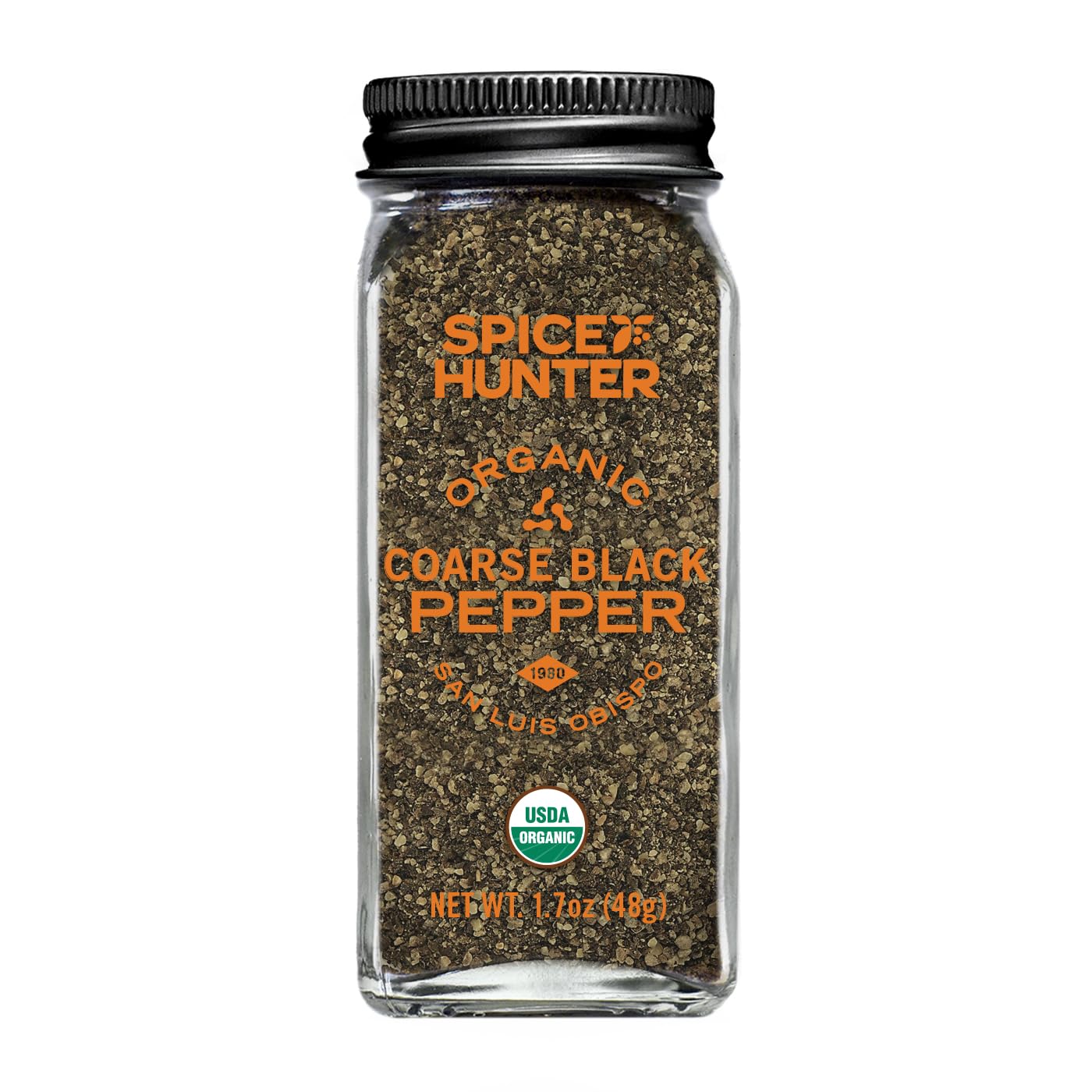 Spice Hunter Black Pepper, Coarse Ground, Organic, 1.7 Ounce (Pack Of 6)
