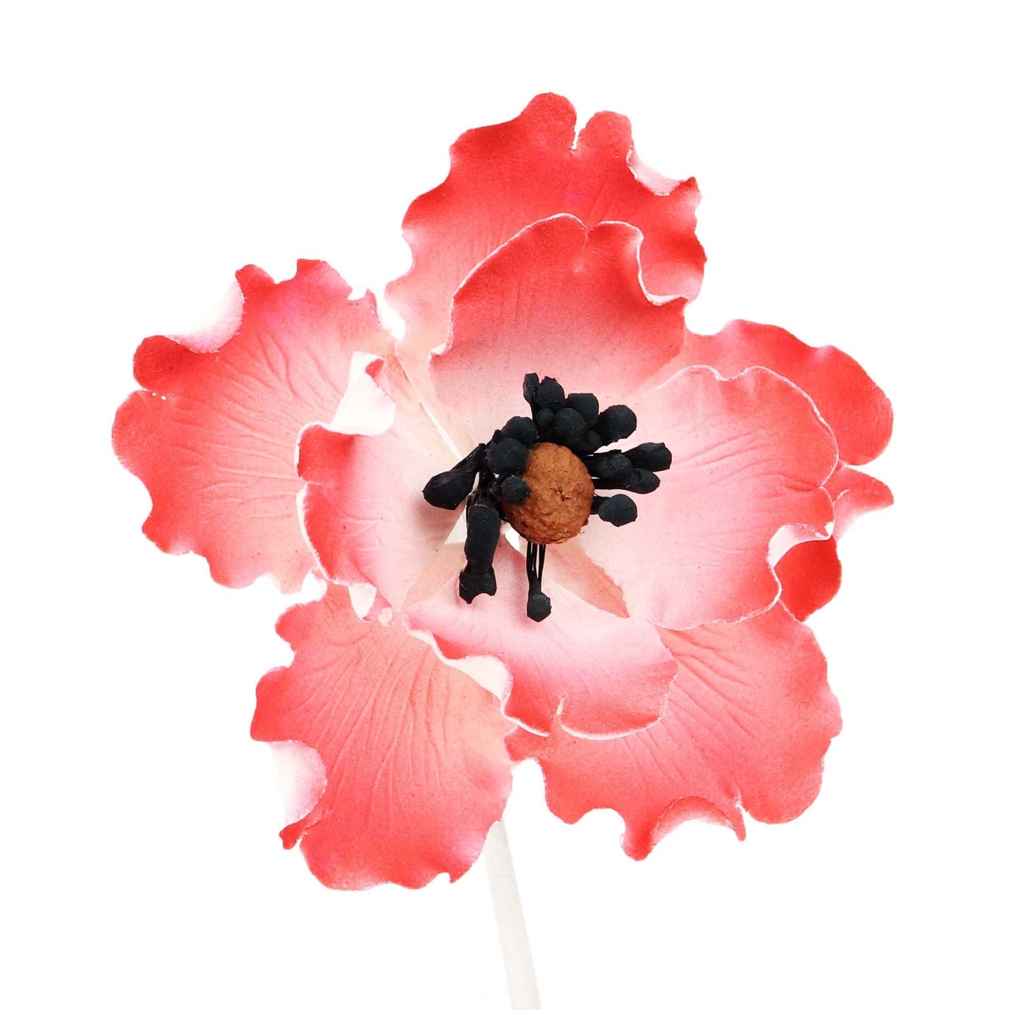 O'Creme Anemone Gumpaste Sugar Flower 3-1/4 Inch - For Cake Decorating - Sugar Paste Decorations For Cakes, Cupcake Toppers - Bi