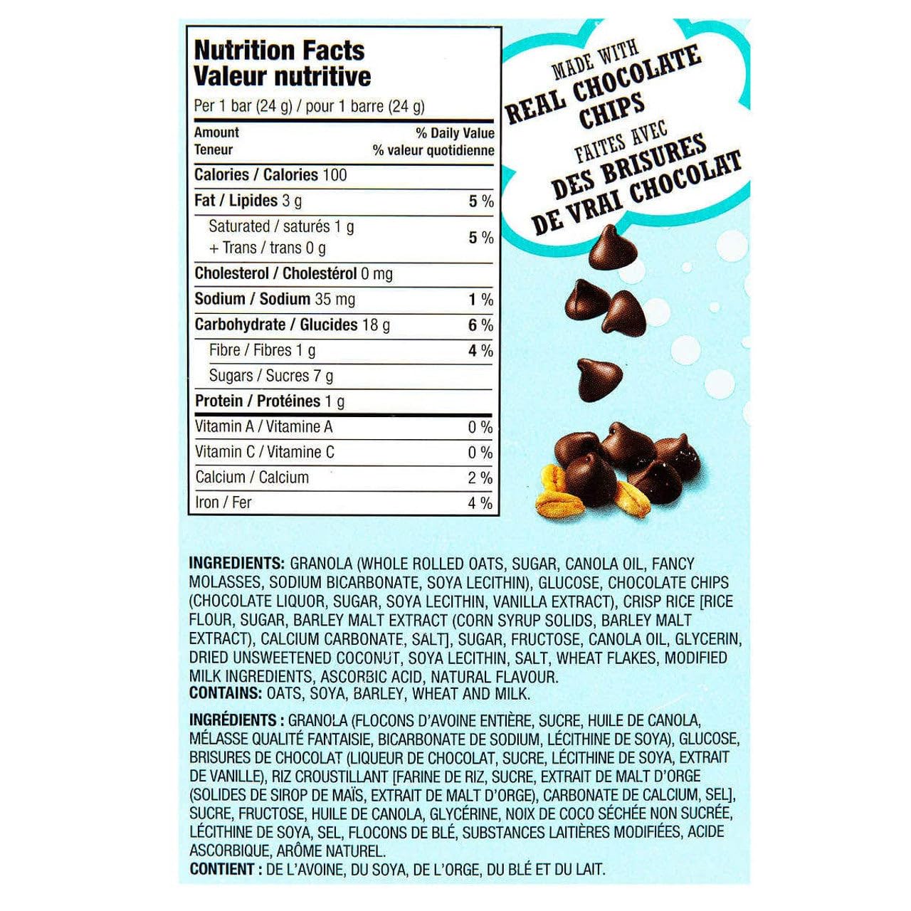 Kirkland Soft & Chewy Granola Bars, 64 Bars X 24G Each, 1.5Kg/3.4 Lb Box, Imported From Canada}