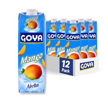 Goya Foods Mango Nectar, 33.8 Fl Oz (Pack of 12)