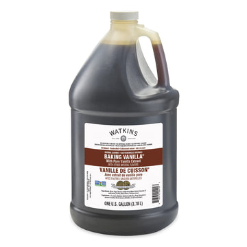 Watkins All Natural Original Gourmet Baking Vanilla, With Pure Vanilla Extract, 1 Gallon (128 Fl. Oz. / 3.78L) Bottle, 1-Pack