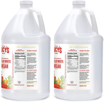 Lucy s Family Owned - Natural Distilled White Vinegar, 1 Gallon 128oz. (Pack of 2)