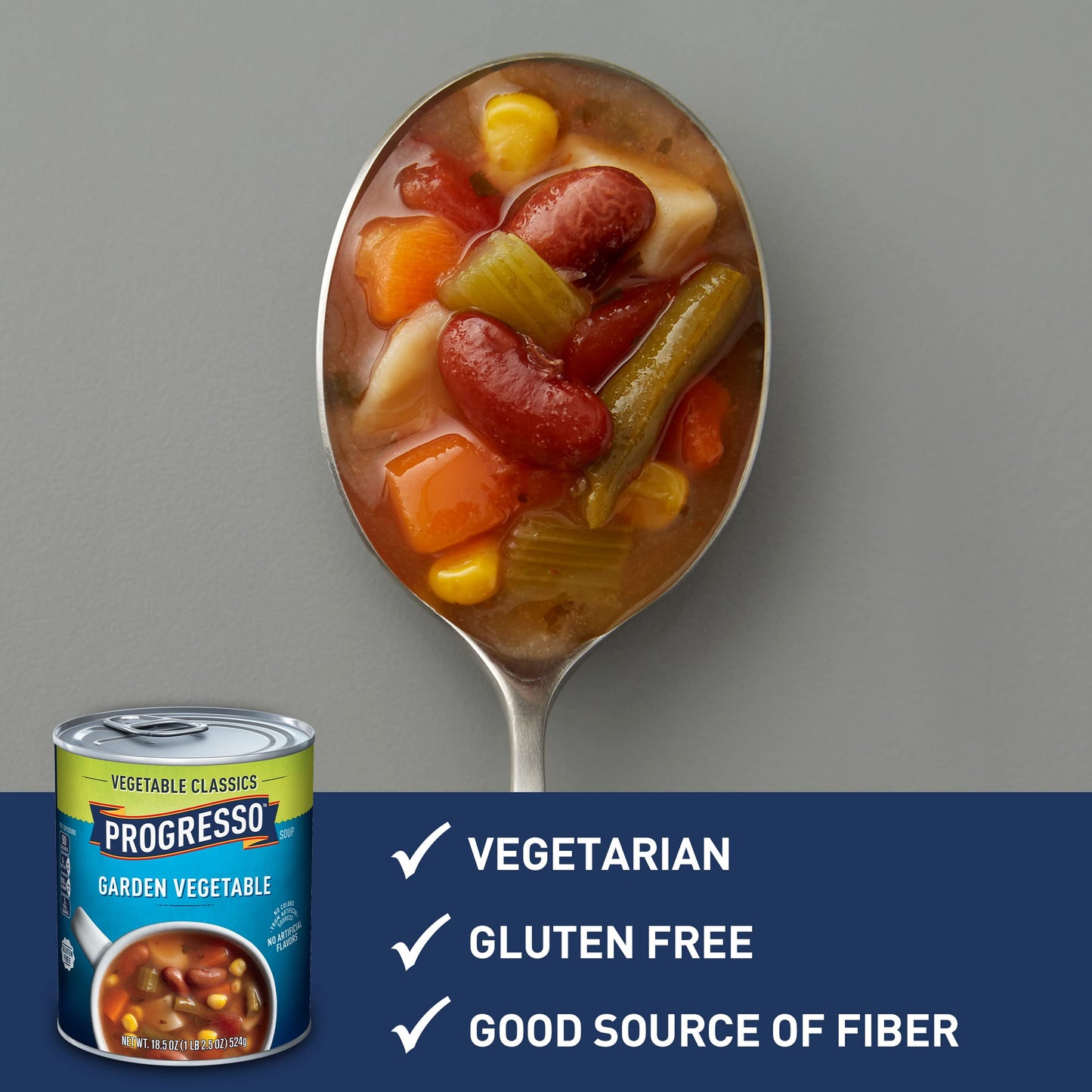 Progresso Garden Vegetable Canned Soup, 19 oz, Classic Flavor, Pack of 1
