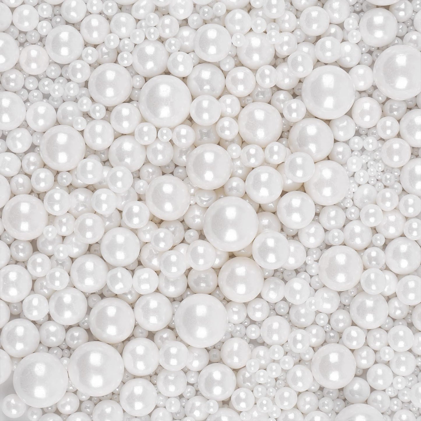 White Pearls Sprinkles For Cake Decorating 3.5 Ounces, Edible Sugar Candy Cupcake Topper, Cookies, Ice Cream Toppings Cake Decor