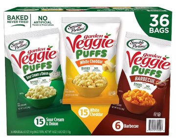 Sensible Portions Garden Veggie Puffs Variety Pack, 0.5 Ounce (Pack Of 36)