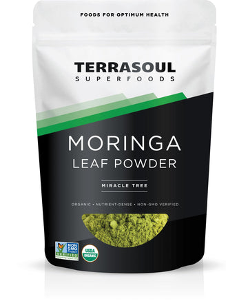 Terrasoul Superfoods Organic Moringa Powder, 11 Oz - Antioxidants, Detox, Immunity Support