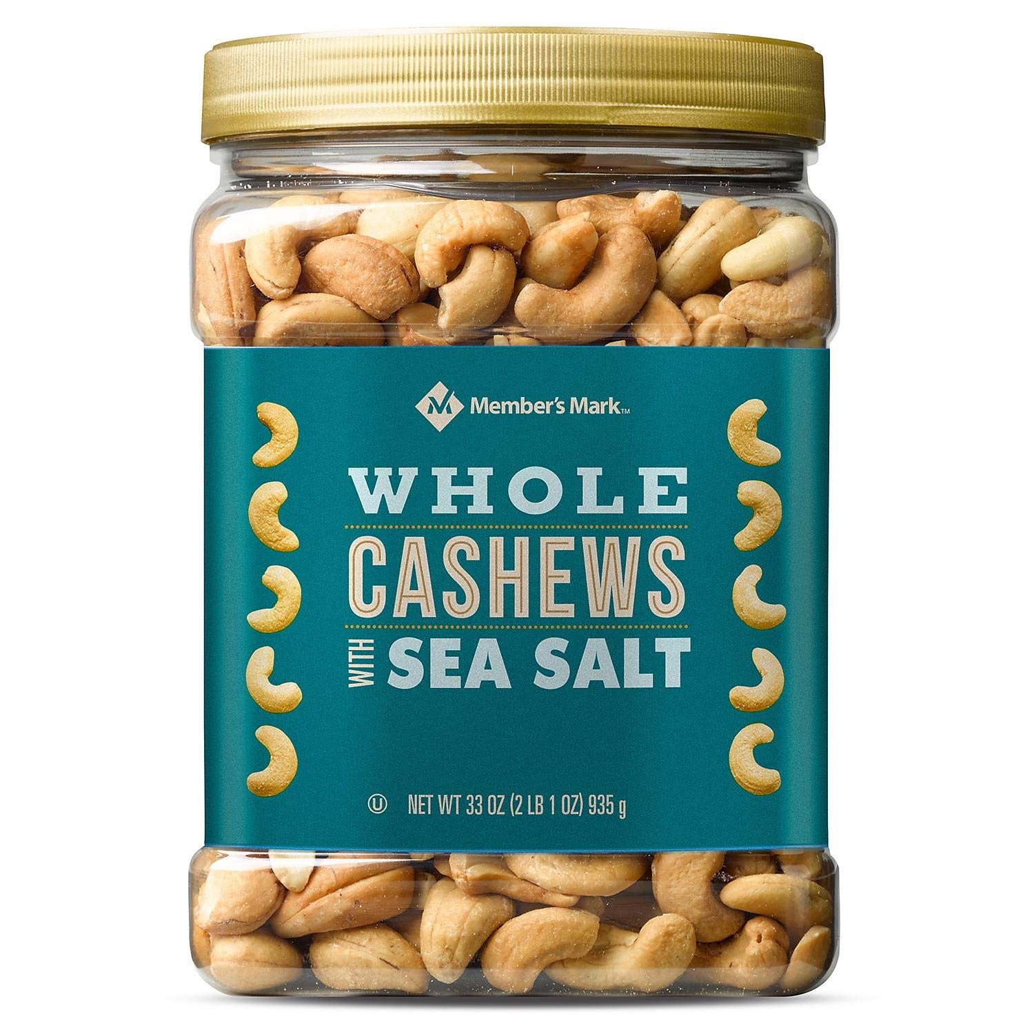 Members Mark Roasted Whole Cashews With Sea Salt (33 Oz.)