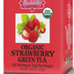 Brew La La Organic Green Tea - Natural Strawberry Flavor - 50 Tea Bags - Low Caffeine Gourmet Tea