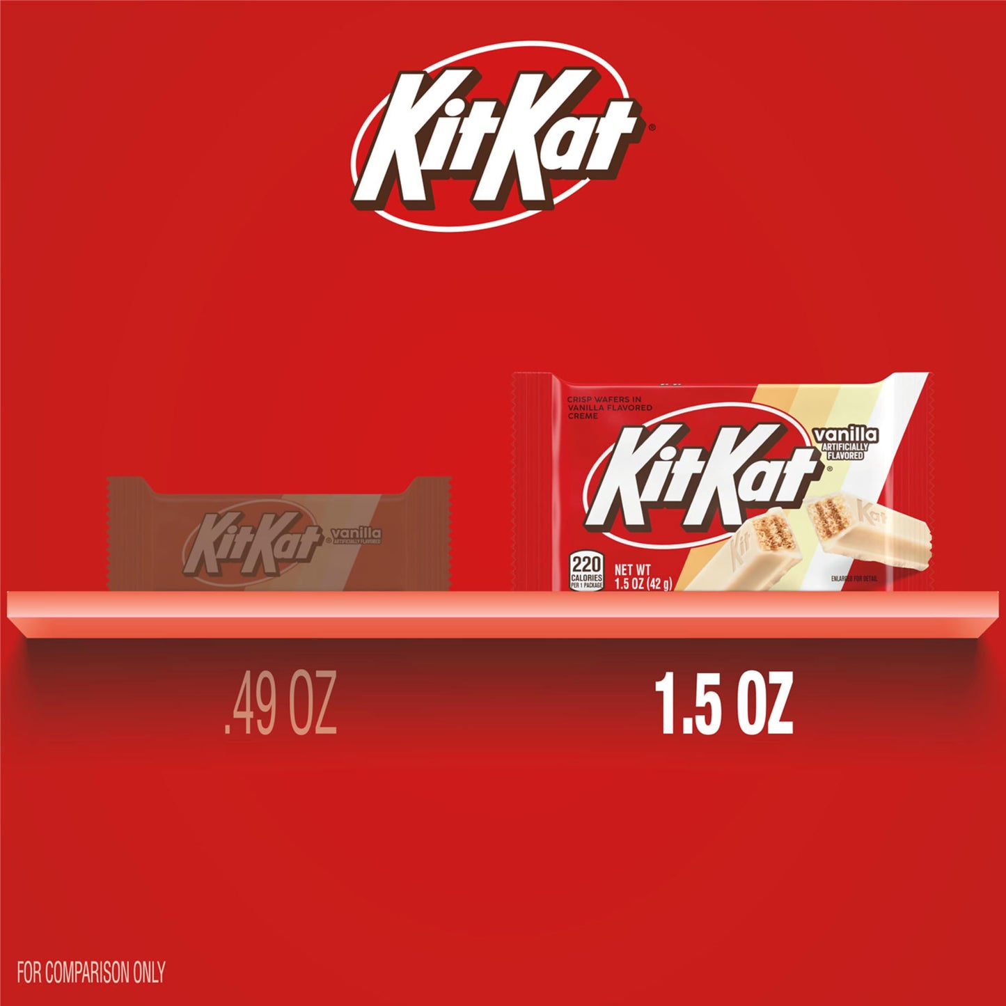 KIT KAT Vanilla Flavored Wafer Candy Bars  1.5 oz (24 Count)