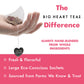 Big Heart Tea Co. Tea Bags - Blushing Pink Hibiscus - Certified Organic, Naturally Sweet Ayurvedic Herbal Decaf Tea With Small B