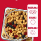 Fisher Snack Sweet Nut Trail Mix, 38 Ounce Jar, Honey Roasted Peanuts, Raisins, Frosted Walnuts, Cashews, Dried Cranberries