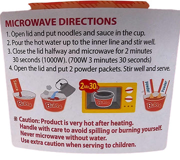 Buldak K Rose, Wide Flat Glass Noodles, Big Bowl Cup, Korean Fire Challenge Microwaveable (5.98Oz) (2 Packs)