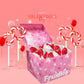 The Dreidel Company Valentines Day Lollipops, Red Heart Shaped, Strawberry N Cream, 48-Pack, 2 Pound