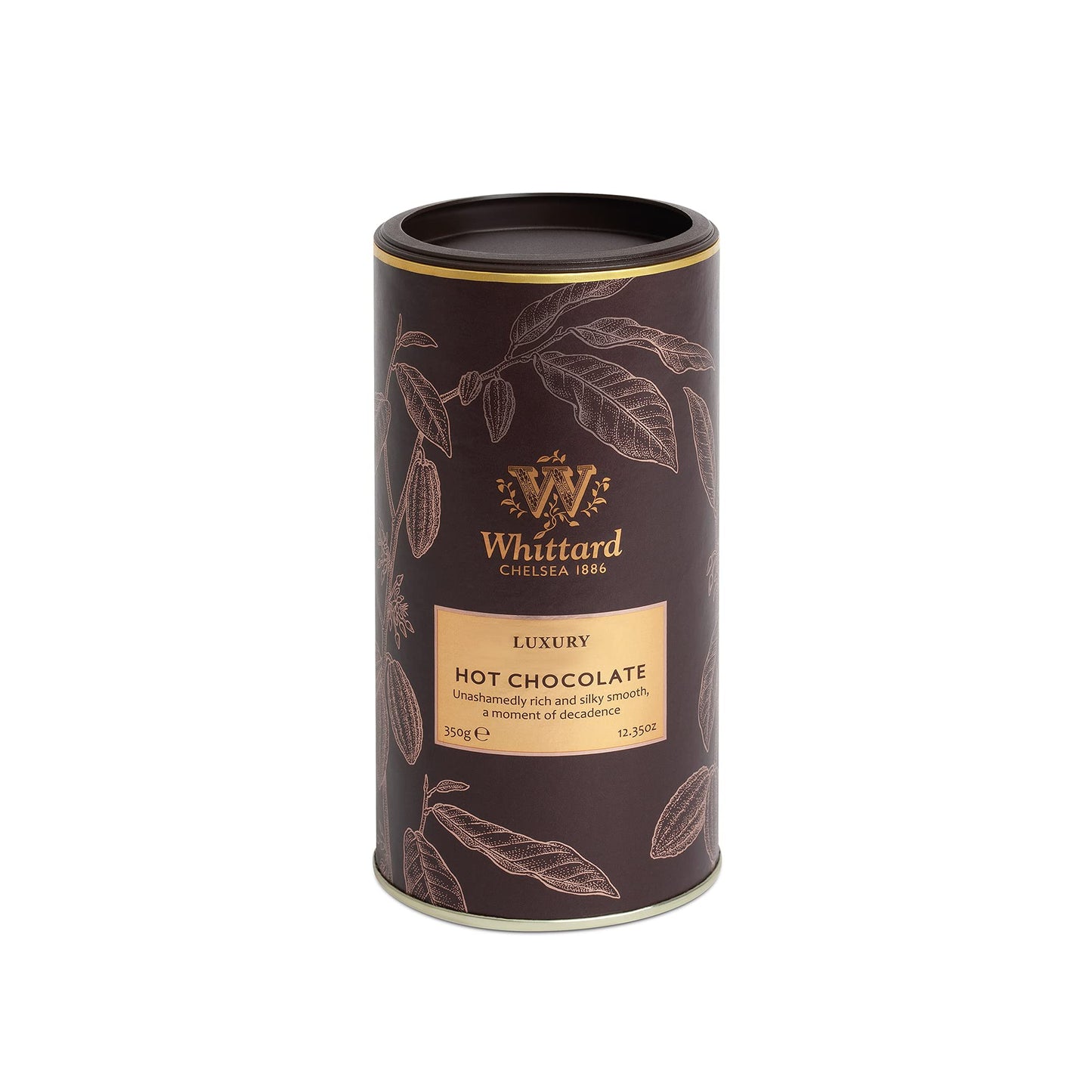 Whittard Luxury Hot Chocolate Milk Chocolate Mix, Vegetarian & Vegan Friendly, 350g (12.35 Ounce)