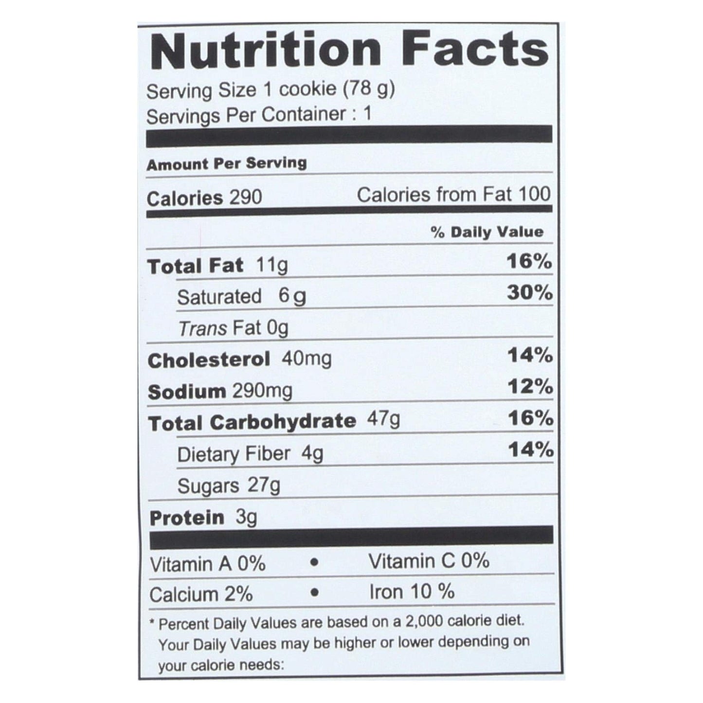 Wow Baking Cookie, Oregon Oatmeal, 2.75 Ounce