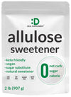 Allulose Sweetener 2 Pounds - Natural Sugar Subsitutes, No Aftertaste - Keto Friendly, Vegan, Zero Net Carb, Zero Calorie, Great