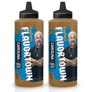 Guy Fieri'S Flavortown Carolina Bbq Sauce - Carolina Gold Barbecue Sauce, Mustard Bbq Sauce, Vinegar Based Sauce - 14 Ounce (Pac