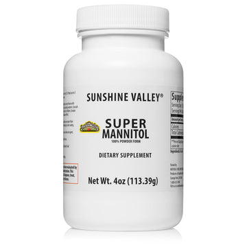 Sunshine Valley Super Mannitol Powder, Natural Sweetener, Low Glycemic, 4 oz