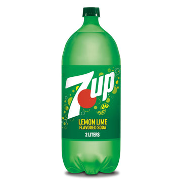 7UP Lemon Lime Soda  Naturally Flavored and Caffeine Free  2 Liter Bottle