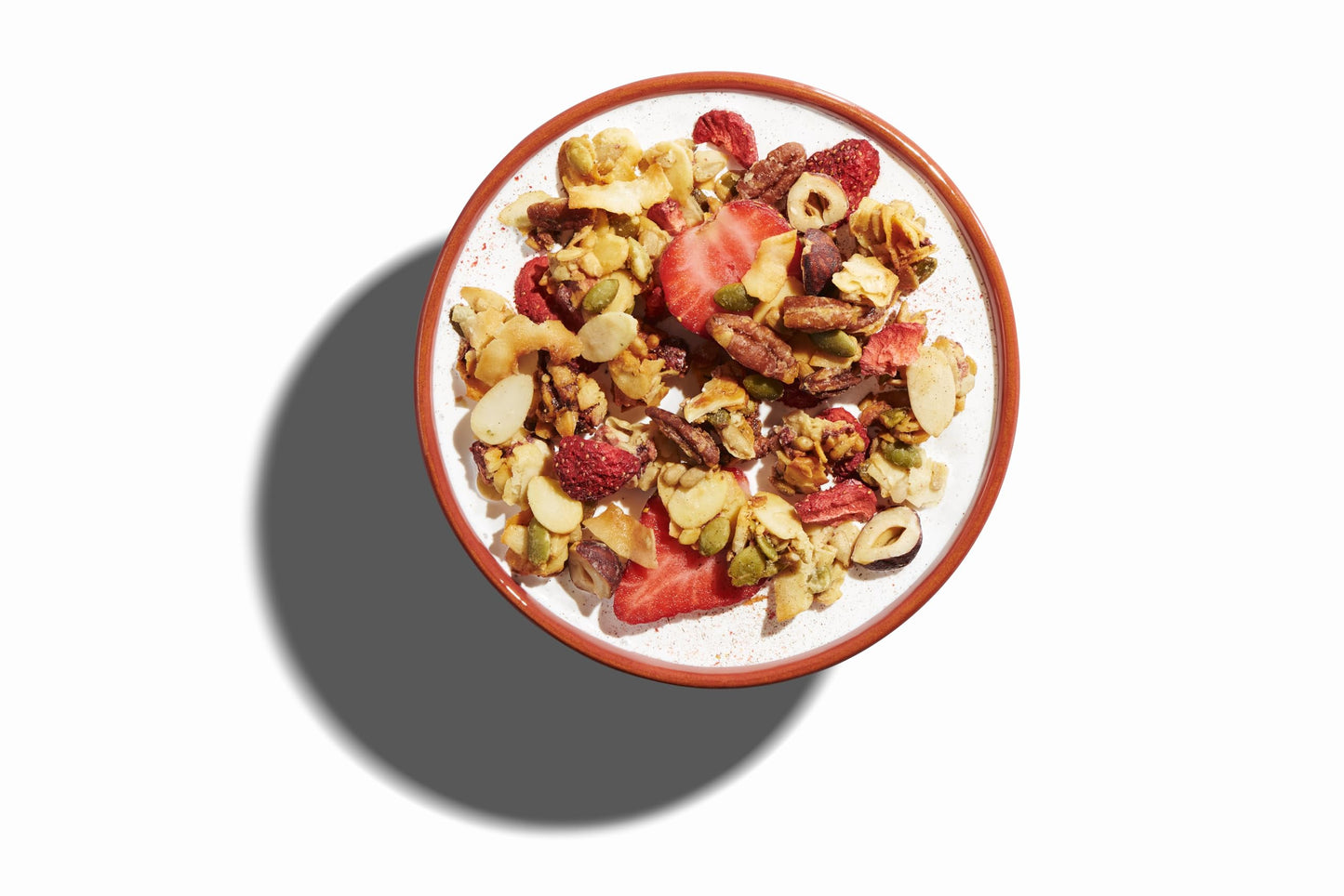Nutrail Nut Granola Cereal, Vanilla Strawberry, No Sugar Added, Keto, Low Carb, Gluten Free, Grain Free, Healthy Breakfast 8 Oz.