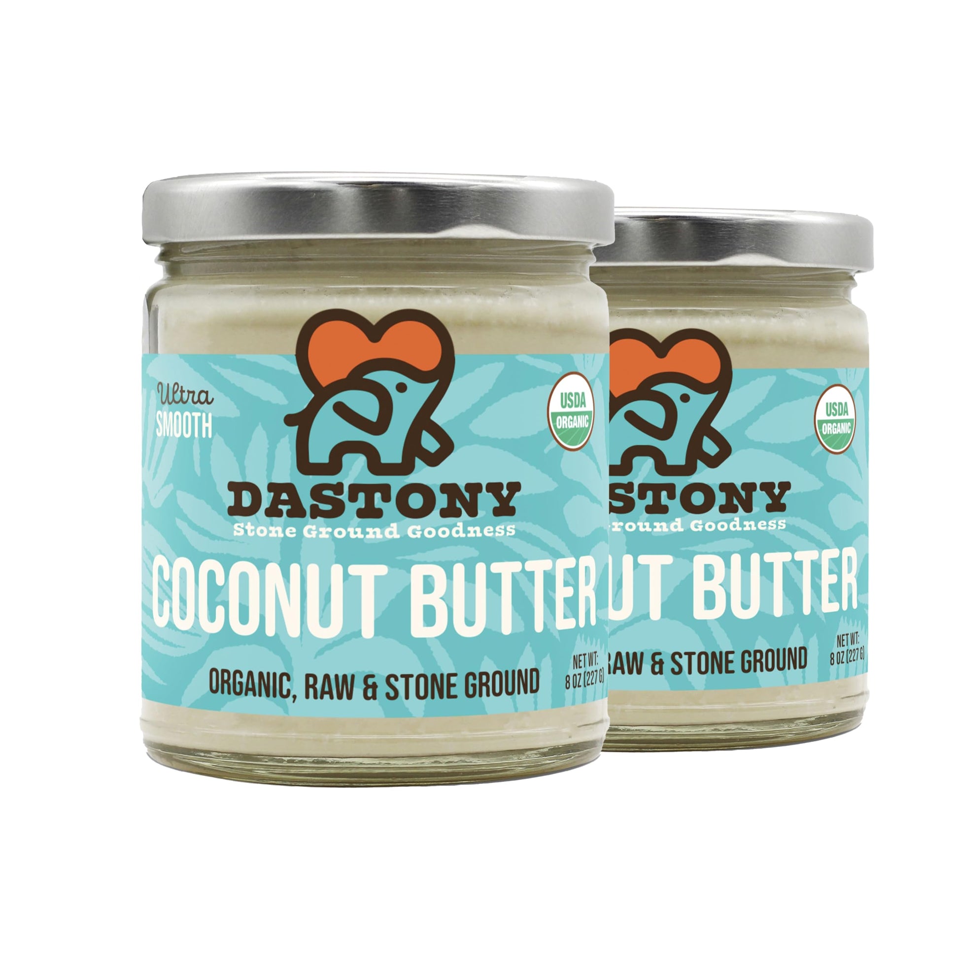 Dastony Organic Raw Coconut Butter, Vegan, Non-GMO, Gluten-Free, 8 oz (Pack of 2)