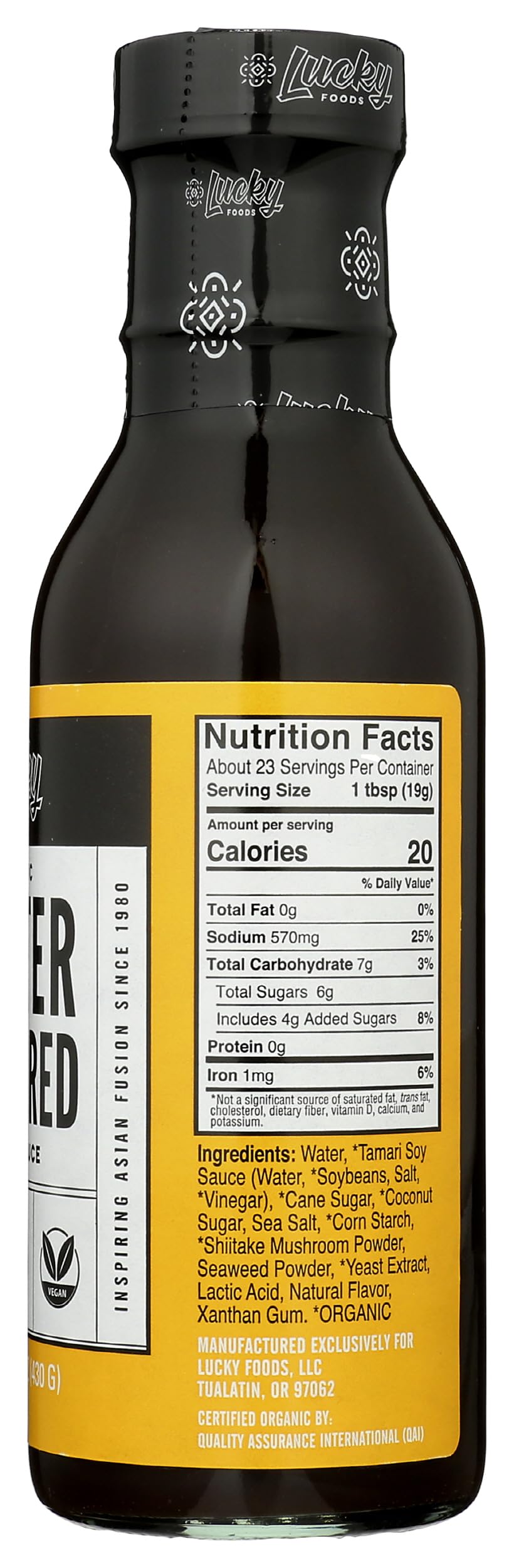 Lucky Foods Organic Oyster Flavored Sauce, 15.2 OZ