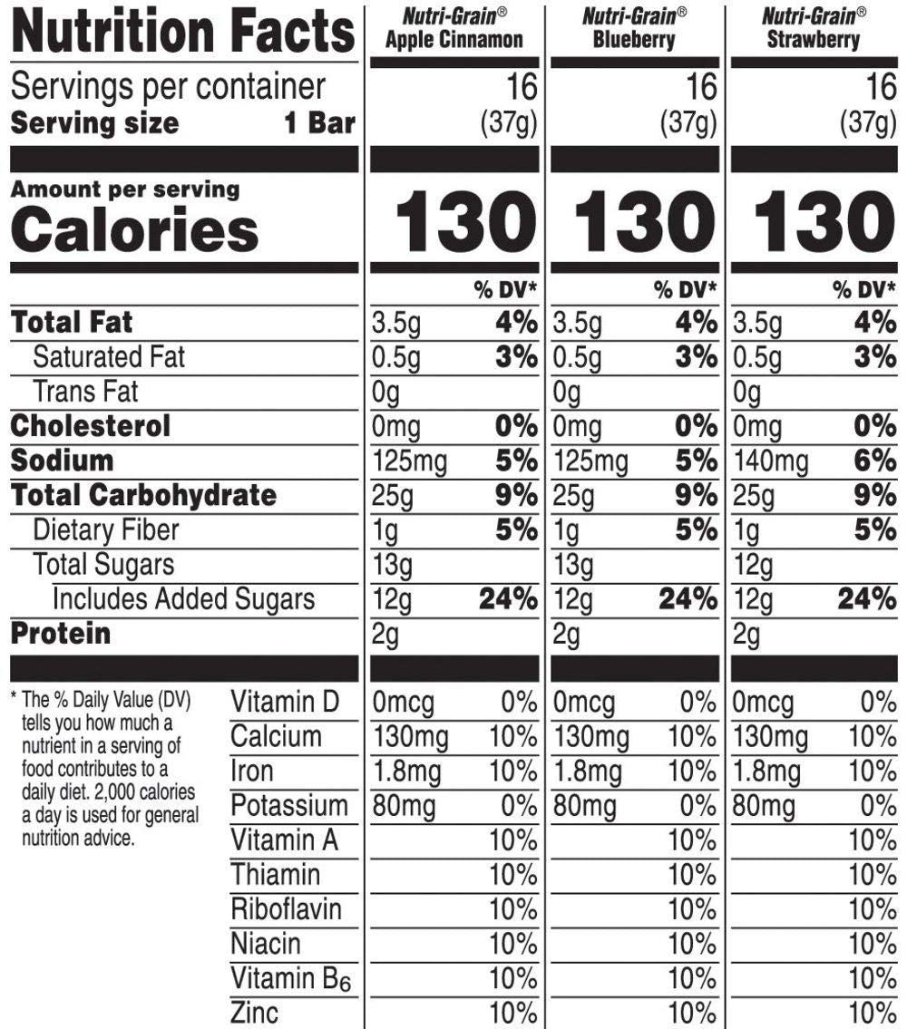 Nutri-Grain-Kellogg's Cereal Bars Variety Pack, 48-Count
